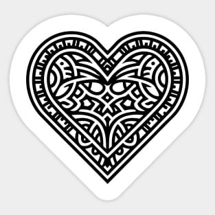 The Heart (Black) Sticker